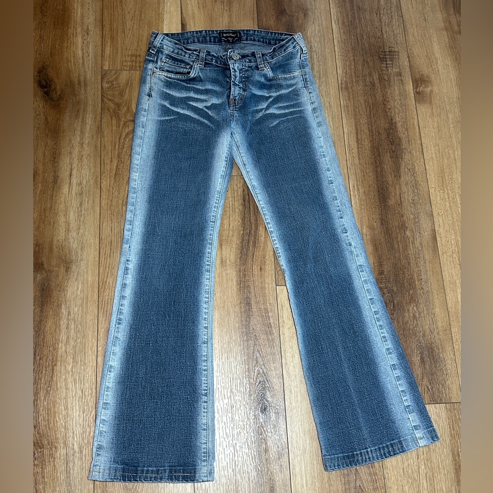 bebe Flare Jeans in Classic Blue